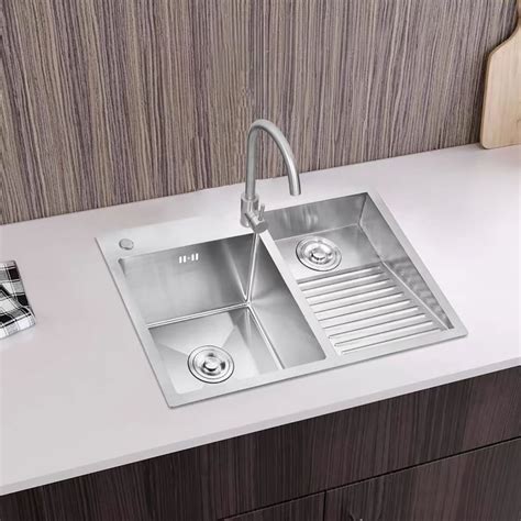 Aodveizu Stainless Steel Laundry Sink with Washboard, Double India | Ubuy