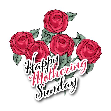 Happy Sunday Clipart Transparent Background, Happy Mothering Sunday ...