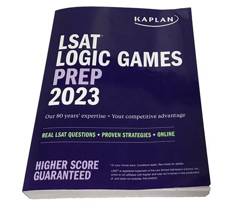 Kaplan Test Prep Ser.: LSAT Logic Games Prep 2023: Real LSAT Questions ...