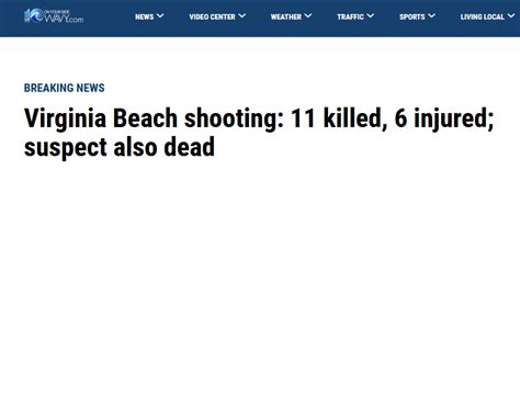 快讯！美国弗吉尼亚海滩城发生枪击案，致11死6伤
