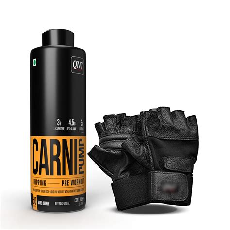 QNT CARNIPUMP, Instant Energy Drink with Gloves | Fat Loss Liquid Pre ...