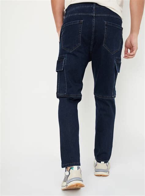 Buy Men Stonewashed Regular Fit Cargo Jeans Online at just Rs. 1699.0 ...