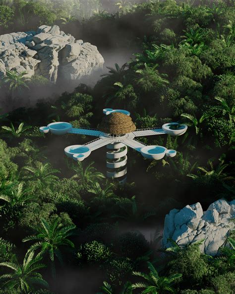 Forest Buildings on Behance