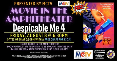 Movie in the Amphitheater - Despicable Me 4 - Presented by MCTV ...