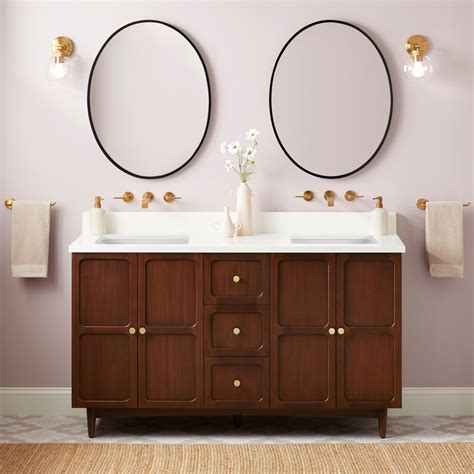 60" Delavan Vanity with Rectangular Undermount Sinks - Cold Brew ...