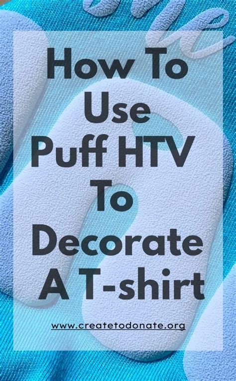 Image result for How to Use Puff Vinyl HTV