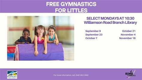 Free Gymnastics for Littles!, Williamson Road Library, Roanoke, 7 ...