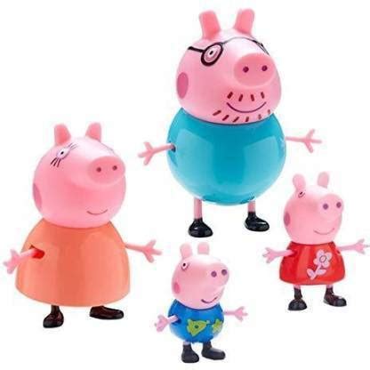 Toy Pig Family Toys, Set of 4 , Action Figure ,Original Animated Toys ...