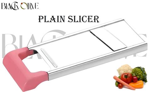 Black Olive Plain Slicer - Stainless Steel Manual Potato Chips Cutter ...