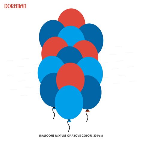 Doraemon Theme Colour 30 Pcs. Balloons | Party Supplies – Party ...