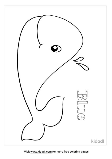 Blue Coloring Pages For Preschool