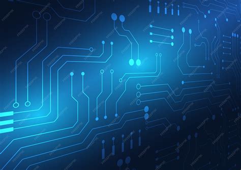 Circuit board technology background | Premium Vector