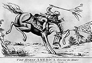 Cartoon Revolutionary War 1779 The Horse America Throwing His Master an ...