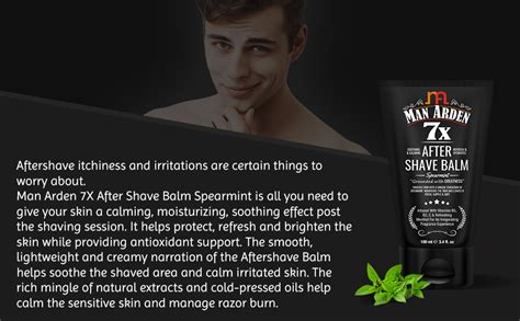 Buy Man Arden 7X After Shave Balm Spearmint 100ml with Menthol, Vitamin ...