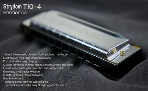 Strydom T10-4 C Diatonic Harmonica Key of C
