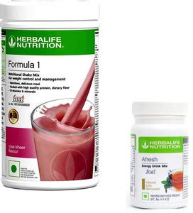 HERBALIFE Formula 1 Shake - Rose Kheer Flavor + Afresh Energy Drink ...
