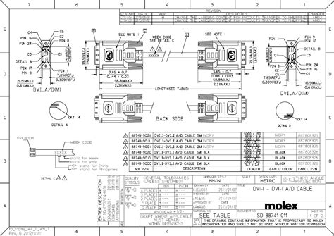 0887419011 Drawing Datasheet by Molex | Digi-Key Electronics