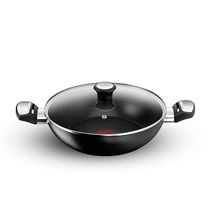 Buy Tefal Cook & Savour Non-Stick Kadhai with Glass Lid, Induction Base ...