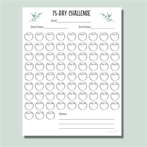 Ultimate 75 Day Calendar Template for Effective Planning