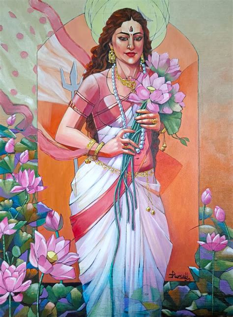 Maa Durga Paintings on Canvas | Buy Modern Durga Face Art Online ...