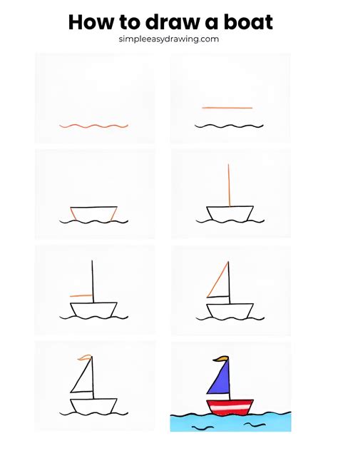 How to Draw a Boat | Simple Easy Drawing