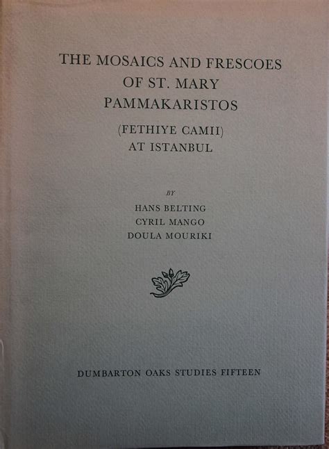 Mosaics and Frescoes of st Mary Pammakaristos (Fethiye Calmi Instanbul ...