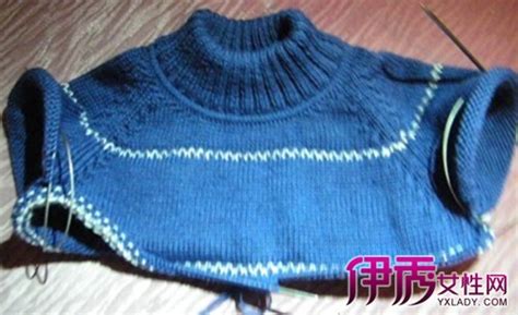 云棉2儿童棒针毛衣款式之从上往下织圆低领毛衣-编织教程-编织人生