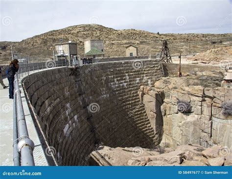 Pathfinder Dam Wyoming stock image. Image of liquid, canal - 58497677