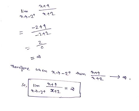 [Solved] . ruta Determine the infinite limit: lim 2+4 3--2+ 2+2 Vo Eco ...