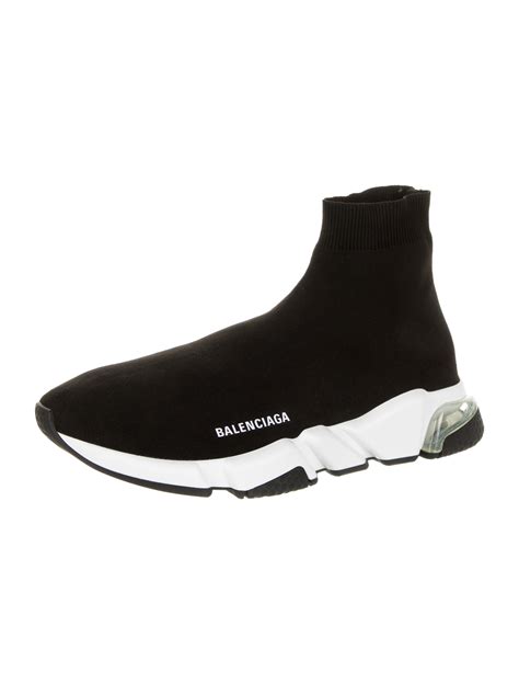 Balenciaga Patterned Sock Sneakers w/ Tags - Black Sneakers, Shoes ...