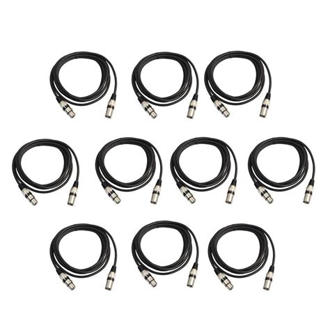 SECRET DESIRE 10Pcs 3 Pin Dmx Signal Cable Wire Xlr Male To Female ...