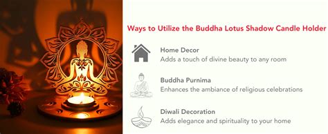 Buy eCraftIndia Red and Golden MDF Wooden Lord Buddha Lotus Shadow ...
