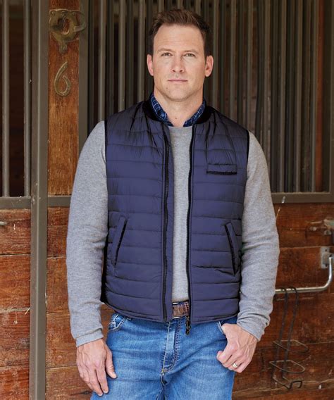 Men's Big & Tall Westport Lifestyle Baseball Collar Quilted Puffer Vest ...