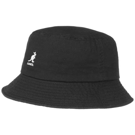 Buy Kangol Men's Washed Cotton Bucket Hat, Black, S at Amazon.in