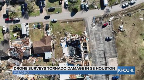 Drone surveys tornado damage in Pasadena, Texas | khou.com