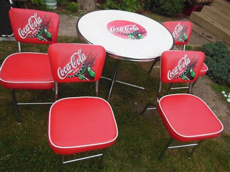 Coca Cola, Table & 4 chairs | #1974718470