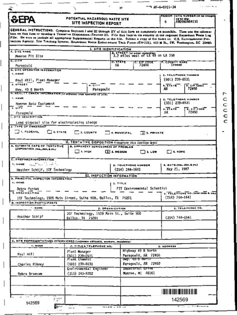 Fillable Online FINDINGS FROM FIELD INVESTIGATION TEAM'S 04/29/1987 ...