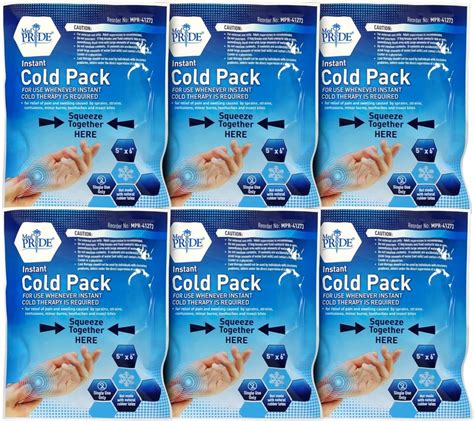 MedPride Instant Cold Packs 6x9 Inch Disposable Ice Packs for Pain ...