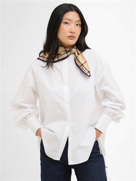 Barbour Mackworth Tartan Scarf, Beige Tattersall