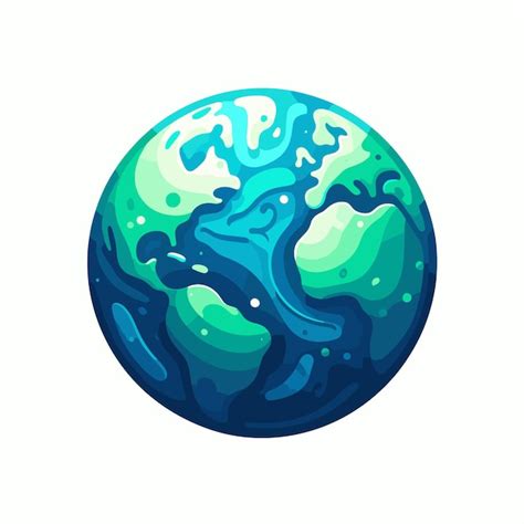 Ilustração vetorial de desenho animado da Terra gerada por ai | vetor ...