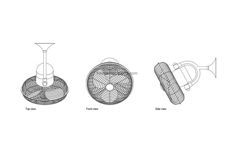 Kaye Wall Fan - Free CAD Drawings