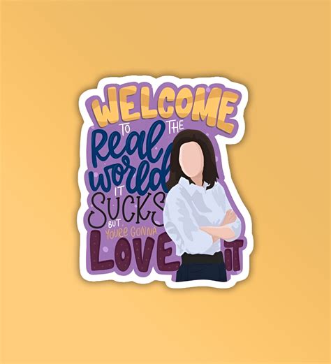Welcome To The Real World | Friends - Laptop / Mobile Sticker – Peeekaboo