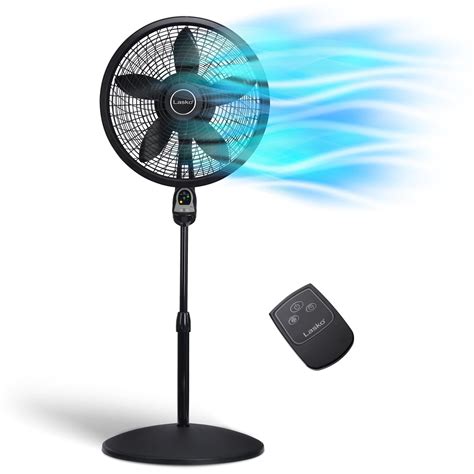 Lasko Cyclone 18" Oscillating Pedestal Fan with Remote, 54" H, 2-Pack ...