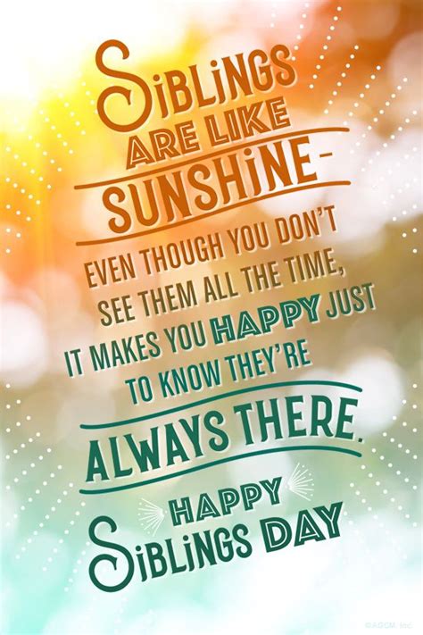 Siblings Day 4/10 | Siblings day quotes, Happy day quotes, Happy ...