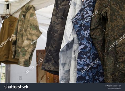 Collection Military Army Camouflage Uniform Stock Photo 2192927367 ...
