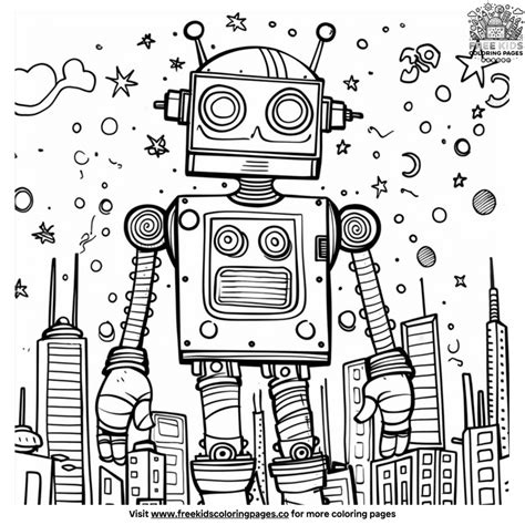 Image result for Cool Robot Coloring Pages