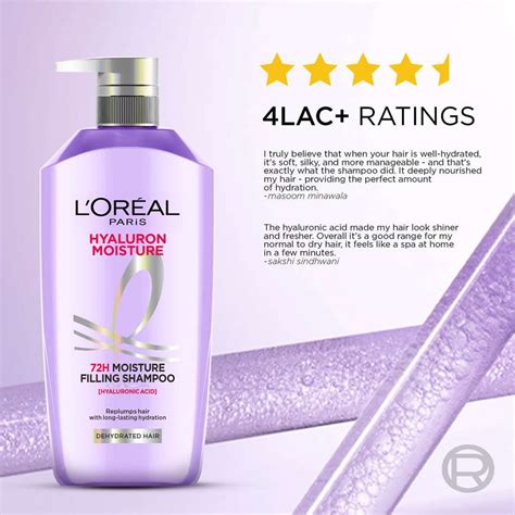 L'Oréal Paris Hyaluron Moisture Hydrating Combo Shampoo, Conditioner ...