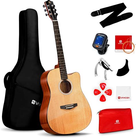 Vangoa Acoustic Guitar Kit for Beginner Adult Teen India | Ubuy