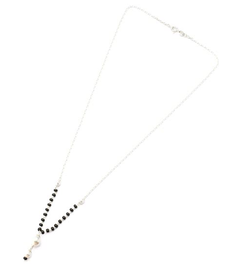 Stunning Silver Pearl Mangalsutra: Traditional Charm