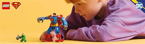 LEGO DC Superman Mech vs. Lex Luthor Super Hero Toy Figure Playset ...